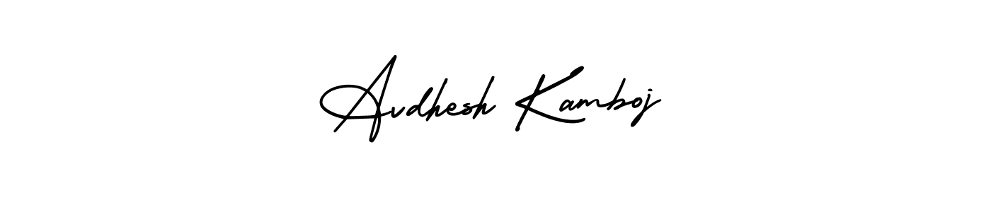 How to make Avdhesh Kamboj signature? AmerikaSignatureDemo-Regular is a professional autograph style. Create handwritten signature for Avdhesh Kamboj name. Avdhesh Kamboj signature style 3 images and pictures png