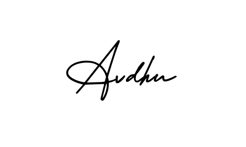 Design your own signature with our free online signature maker. With this signature software, you can create a handwritten (AmerikaSignatureDemo-Regular) signature for name Avdhu. Avdhu signature style 3 images and pictures png