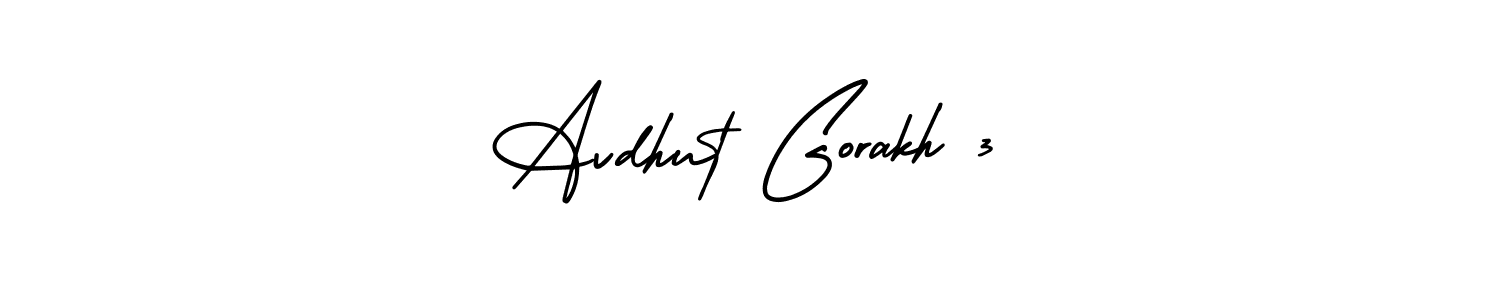 Make a beautiful signature design for name Avdhut Gorakh 3. With this signature (AmerikaSignatureDemo-Regular) style, you can create a handwritten signature for free. Avdhut Gorakh 3 signature style 3 images and pictures png