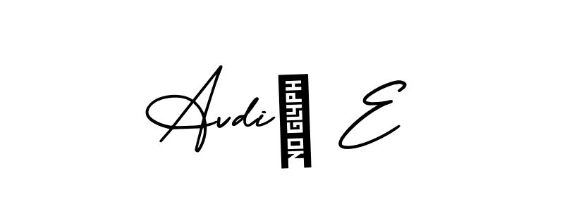 Also You can easily find your signature by using the search form. We will create Avdić E name handwritten signature images for you free of cost using AmerikaSignatureDemo-Regular sign style. Avdić E signature style 3 images and pictures png