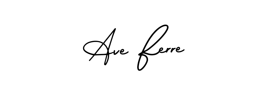 Design your own signature with our free online signature maker. With this signature software, you can create a handwritten (AmerikaSignatureDemo-Regular) signature for name Ave Ferre. Ave Ferre signature style 3 images and pictures png