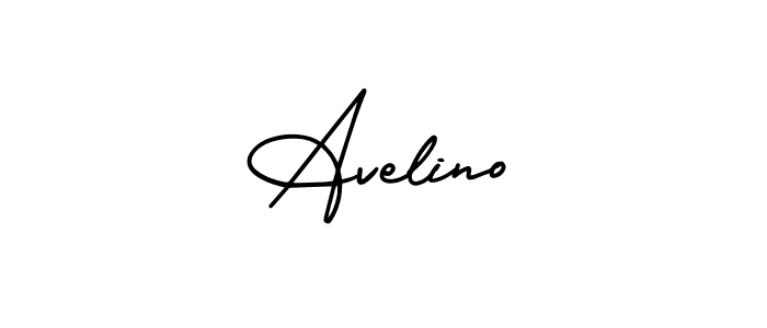 Design your own signature with our free online signature maker. With this signature software, you can create a handwritten (AmerikaSignatureDemo-Regular) signature for name Avelino. Avelino signature style 3 images and pictures png