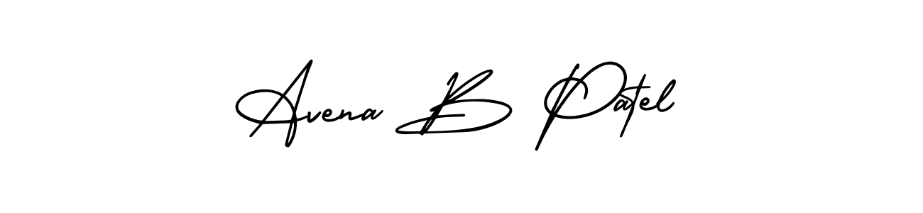 Make a beautiful signature design for name Avena B Patel. Use this online signature maker to create a handwritten signature for free. Avena B Patel signature style 3 images and pictures png