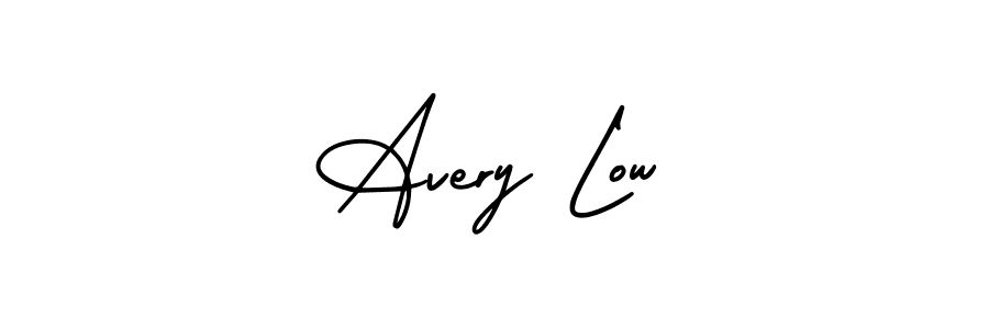 AmerikaSignatureDemo-Regular is a professional signature style that is perfect for those who want to add a touch of class to their signature. It is also a great choice for those who want to make their signature more unique. Get Avery Low name to fancy signature for free. Avery Low signature style 3 images and pictures png