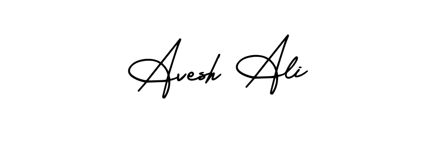 Create a beautiful signature design for name Avesh Ali. With this signature (AmerikaSignatureDemo-Regular) fonts, you can make a handwritten signature for free. Avesh Ali signature style 3 images and pictures png