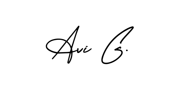 Use a signature maker to create a handwritten signature online. With this signature software, you can design (AmerikaSignatureDemo-Regular) your own signature for name Avi G.. Avi G. signature style 3 images and pictures png