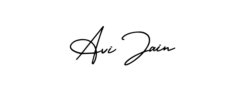 Design your own signature with our free online signature maker. With this signature software, you can create a handwritten (AmerikaSignatureDemo-Regular) signature for name Avi Jain. Avi Jain signature style 3 images and pictures png