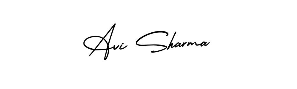 Make a beautiful signature design for name Avi Sharma. With this signature (AmerikaSignatureDemo-Regular) style, you can create a handwritten signature for free. Avi Sharma signature style 3 images and pictures png