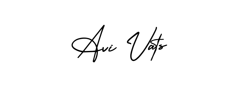 Create a beautiful signature design for name Avi Vats. With this signature (AmerikaSignatureDemo-Regular) fonts, you can make a handwritten signature for free. Avi Vats signature style 3 images and pictures png