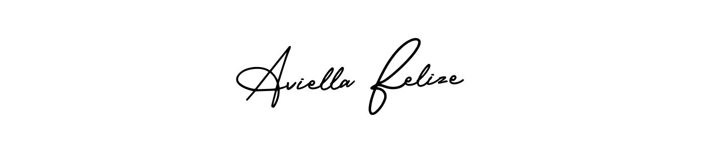Use a signature maker to create a handwritten signature online. With this signature software, you can design (AmerikaSignatureDemo-Regular) your own signature for name Aviella Felize. Aviella Felize signature style 3 images and pictures png