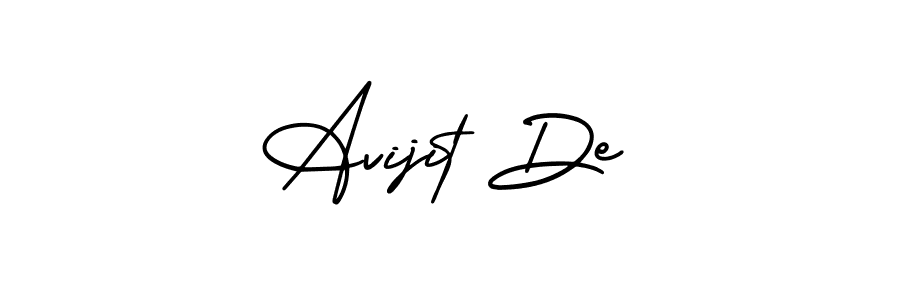 Also You can easily find your signature by using the search form. We will create Avijit De name handwritten signature images for you free of cost using AmerikaSignatureDemo-Regular sign style. Avijit De signature style 3 images and pictures png