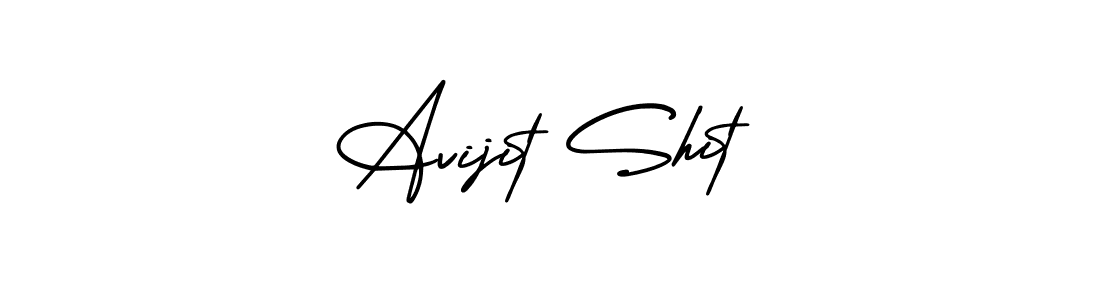 Use a signature maker to create a handwritten signature online. With this signature software, you can design (AmerikaSignatureDemo-Regular) your own signature for name Avijit Shit. Avijit Shit signature style 3 images and pictures png