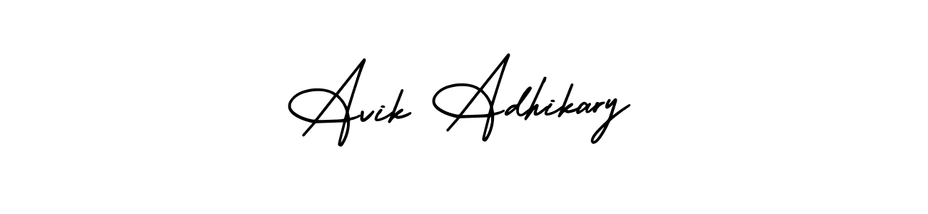 Here are the top 10 professional signature styles for the name Avik Adhikary. These are the best autograph styles you can use for your name. Avik Adhikary signature style 3 images and pictures png