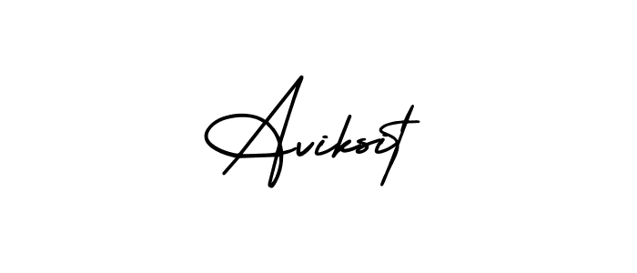 How to make Aviksit signature? AmerikaSignatureDemo-Regular is a professional autograph style. Create handwritten signature for Aviksit name. Aviksit signature style 3 images and pictures png