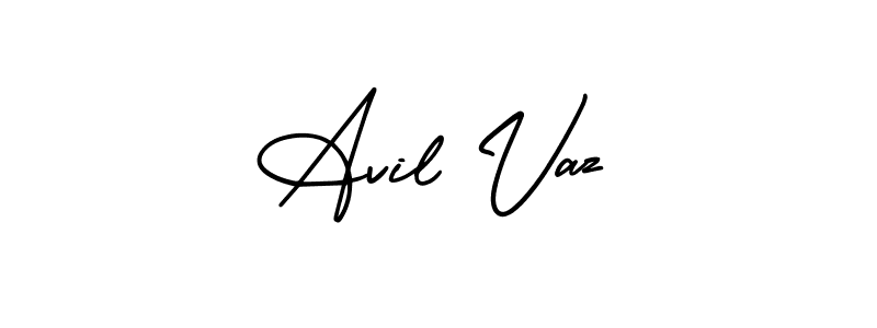Also we have Avil Vaz name is the best signature style. Create professional handwritten signature collection using AmerikaSignatureDemo-Regular autograph style. Avil Vaz signature style 3 images and pictures png