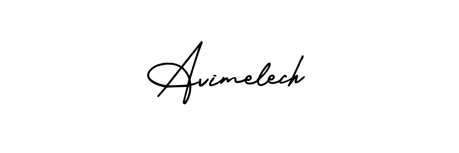 Make a beautiful signature design for name Avimelech. With this signature (AmerikaSignatureDemo-Regular) style, you can create a handwritten signature for free. Avimelech signature style 3 images and pictures png