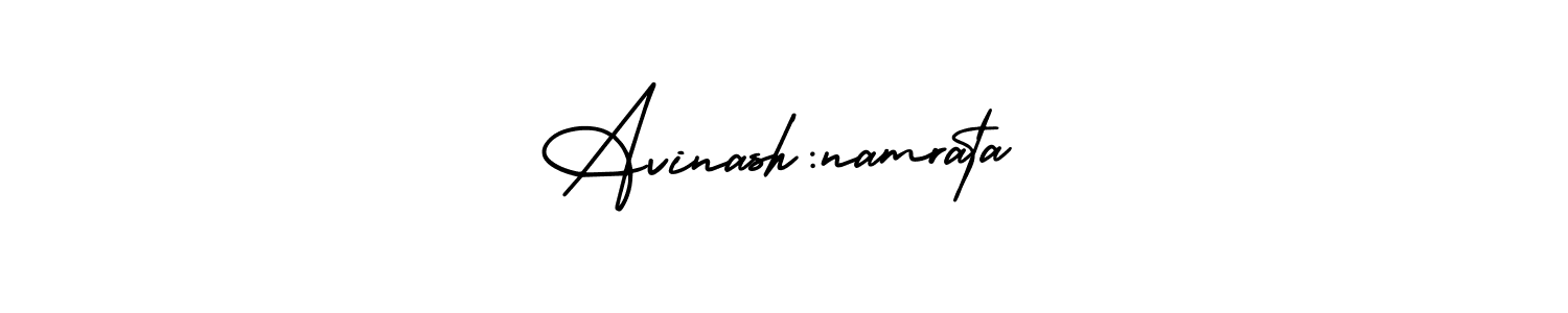 Similarly AmerikaSignatureDemo-Regular is the best handwritten signature design. Signature creator online .You can use it as an online autograph creator for name Avinash:namrata. Avinash:namrata signature style 3 images and pictures png