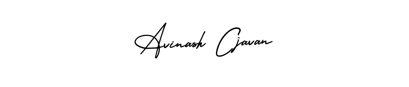 Make a beautiful signature design for name Avinash Cjavan. With this signature (AmerikaSignatureDemo-Regular) style, you can create a handwritten signature for free. Avinash Cjavan signature style 3 images and pictures png