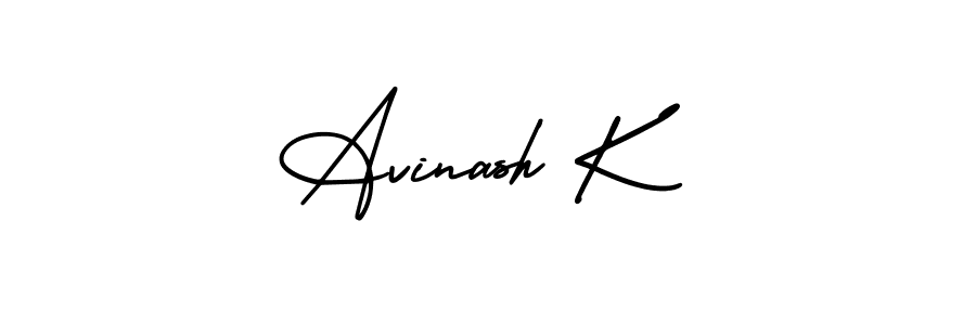 Create a beautiful signature design for name Avinash K. With this signature (AmerikaSignatureDemo-Regular) fonts, you can make a handwritten signature for free. Avinash K signature style 3 images and pictures png