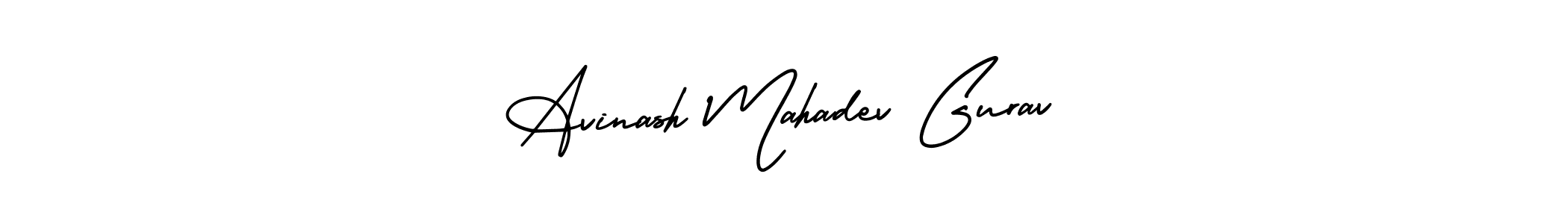Make a beautiful signature design for name Avinash Mahadev Gurav. Use this online signature maker to create a handwritten signature for free. Avinash Mahadev Gurav signature style 3 images and pictures png