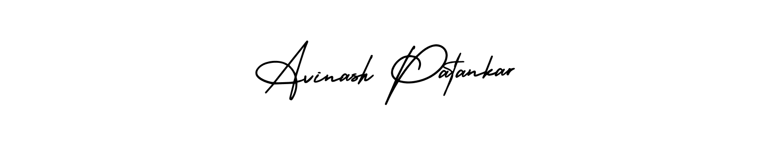 You should practise on your own different ways (AmerikaSignatureDemo-Regular) to write your name (Avinash Patankar) in signature. don't let someone else do it for you. Avinash Patankar signature style 3 images and pictures png