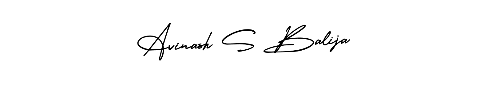 Also You can easily find your signature by using the search form. We will create Avinash S Balija name handwritten signature images for you free of cost using AmerikaSignatureDemo-Regular sign style. Avinash S Balija signature style 3 images and pictures png