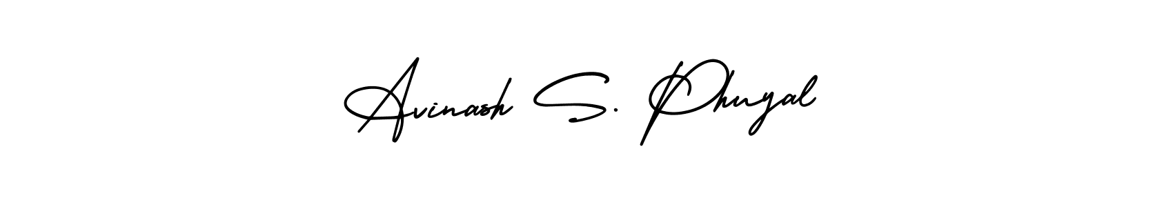 AmerikaSignatureDemo-Regular is a professional signature style that is perfect for those who want to add a touch of class to their signature. It is also a great choice for those who want to make their signature more unique. Get Avinash S. Phuyal name to fancy signature for free. Avinash S. Phuyal signature style 3 images and pictures png