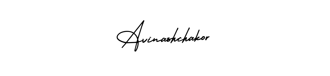 Make a beautiful signature design for name Avinashchakor. With this signature (AmerikaSignatureDemo-Regular) style, you can create a handwritten signature for free. Avinashchakor signature style 3 images and pictures png