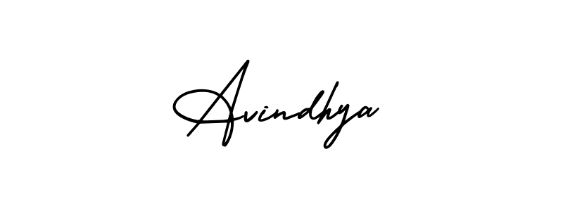 Make a beautiful signature design for name Avindhya. With this signature (AmerikaSignatureDemo-Regular) style, you can create a handwritten signature for free. Avindhya signature style 3 images and pictures png