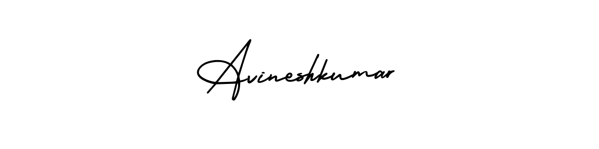 How to make Avineshkumar name signature. Use AmerikaSignatureDemo-Regular style for creating short signs online. This is the latest handwritten sign. Avineshkumar signature style 3 images and pictures png