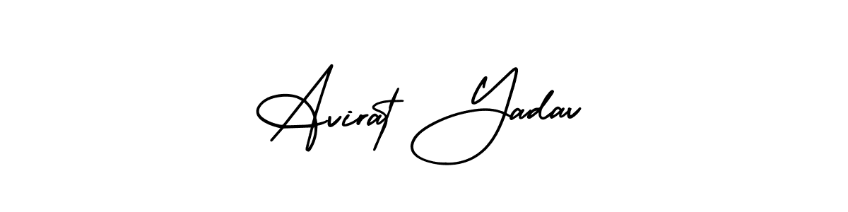 Use a signature maker to create a handwritten signature online. With this signature software, you can design (AmerikaSignatureDemo-Regular) your own signature for name Avirat Yadav. Avirat Yadav signature style 3 images and pictures png