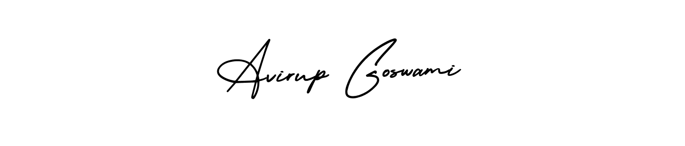 Avirup Goswami stylish signature style. Best Handwritten Sign (AmerikaSignatureDemo-Regular) for my name. Handwritten Signature Collection Ideas for my name Avirup Goswami. Avirup Goswami signature style 3 images and pictures png