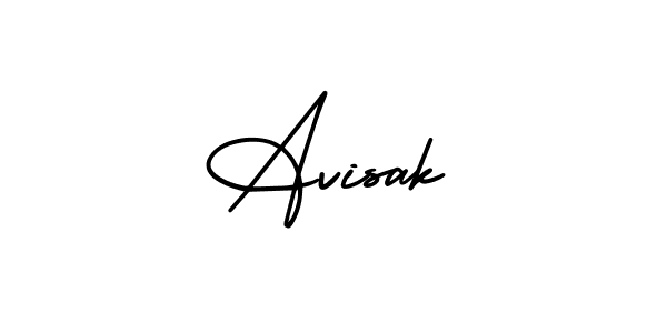 Create a beautiful signature design for name Avisak. With this signature (AmerikaSignatureDemo-Regular) fonts, you can make a handwritten signature for free. Avisak signature style 3 images and pictures png