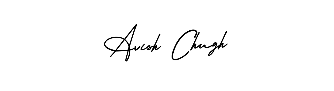 It looks lik you need a new signature style for name Avish Chugh. Design unique handwritten (AmerikaSignatureDemo-Regular) signature with our free signature maker in just a few clicks. Avish Chugh signature style 3 images and pictures png