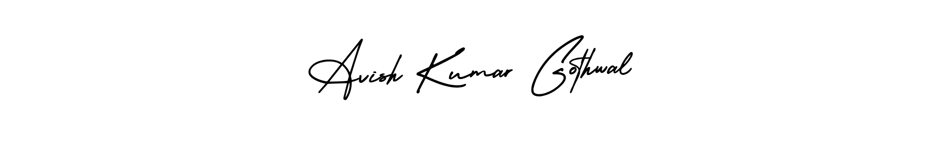 Check out images of Autograph of Avish Kumar Gothwal name. Actor Avish Kumar Gothwal Signature Style. AmerikaSignatureDemo-Regular is a professional sign style online. Avish Kumar Gothwal signature style 3 images and pictures png