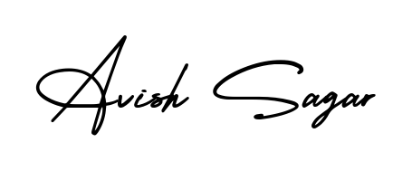 Discover the perfect balance of readability and style for Avish Sagar with AmerikaSignatureDemo-Regular font. Create your dream signature today. Avish Sagar signature style 3 images and pictures png