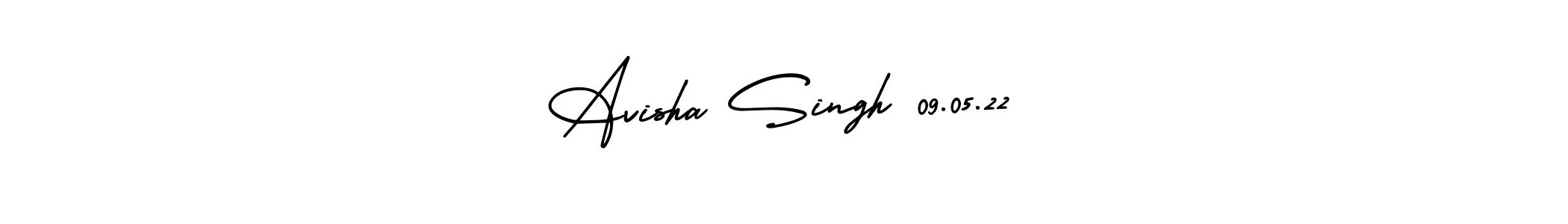 Also You can easily find your signature by using the search form. We will create Avisha Singh 09.05.22 name handwritten signature images for you free of cost using AmerikaSignatureDemo-Regular sign style. Avisha Singh 09.05.22 signature style 3 images and pictures png