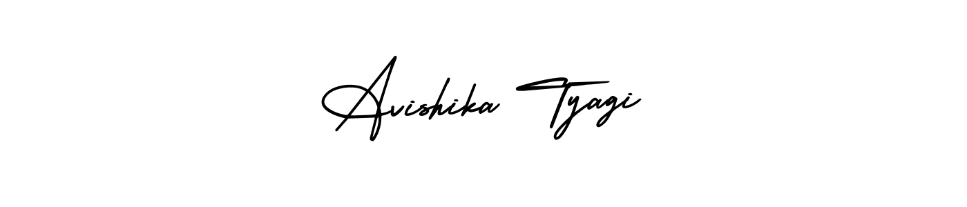 It looks lik you need a new signature style for name Avishika Tyagi. Design unique handwritten (AmerikaSignatureDemo-Regular) signature with our free signature maker in just a few clicks. Avishika Tyagi signature style 3 images and pictures png