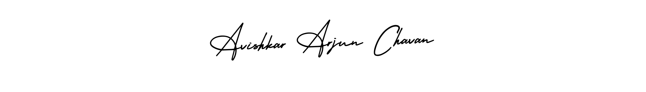 Also You can easily find your signature by using the search form. We will create Avishkar Arjun Chavan name handwritten signature images for you free of cost using AmerikaSignatureDemo-Regular sign style. Avishkar Arjun Chavan signature style 3 images and pictures png