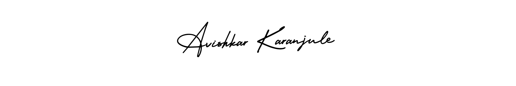 Design your own signature with our free online signature maker. With this signature software, you can create a handwritten (AmerikaSignatureDemo-Regular) signature for name Avishkar Karanjule. Avishkar Karanjule signature style 3 images and pictures png