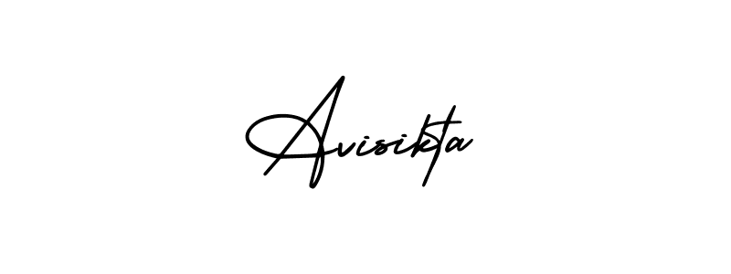 It looks lik you need a new signature style for name Avisikta. Design unique handwritten (AmerikaSignatureDemo-Regular) signature with our free signature maker in just a few clicks. Avisikta signature style 3 images and pictures png