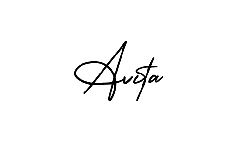 Create a beautiful signature design for name Avita. With this signature (AmerikaSignatureDemo-Regular) fonts, you can make a handwritten signature for free. Avita signature style 3 images and pictures png