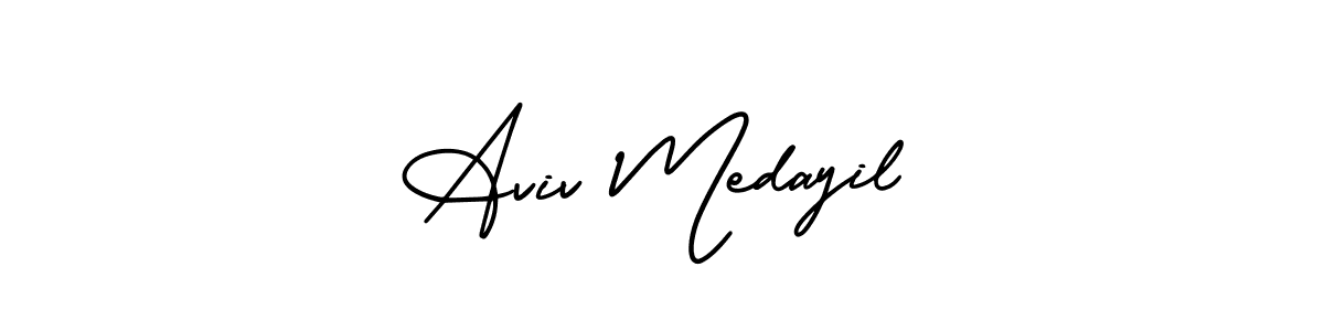 Also we have Aviv Medayil name is the best signature style. Create professional handwritten signature collection using AmerikaSignatureDemo-Regular autograph style. Aviv Medayil signature style 3 images and pictures png