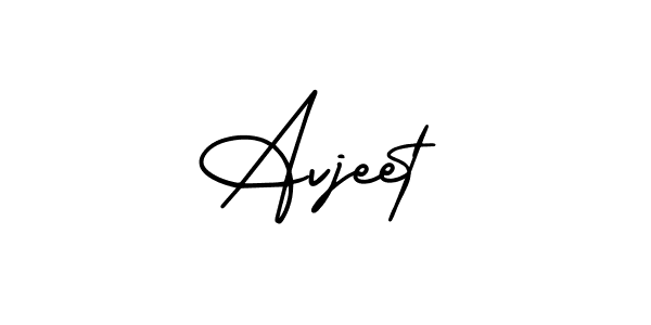 Make a beautiful signature design for name Avjeet. With this signature (AmerikaSignatureDemo-Regular) style, you can create a handwritten signature for free. Avjeet signature style 3 images and pictures png