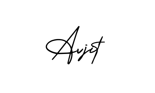 Also You can easily find your signature by using the search form. We will create Avjit name handwritten signature images for you free of cost using AmerikaSignatureDemo-Regular sign style. Avjit signature style 3 images and pictures png