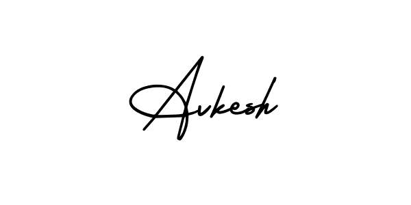 Use a signature maker to create a handwritten signature online. With this signature software, you can design (AmerikaSignatureDemo-Regular) your own signature for name Avkesh. Avkesh signature style 3 images and pictures png