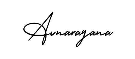 Make a beautiful signature design for name Avnarayana. With this signature (AmerikaSignatureDemo-Regular) style, you can create a handwritten signature for free. Avnarayana signature style 3 images and pictures png