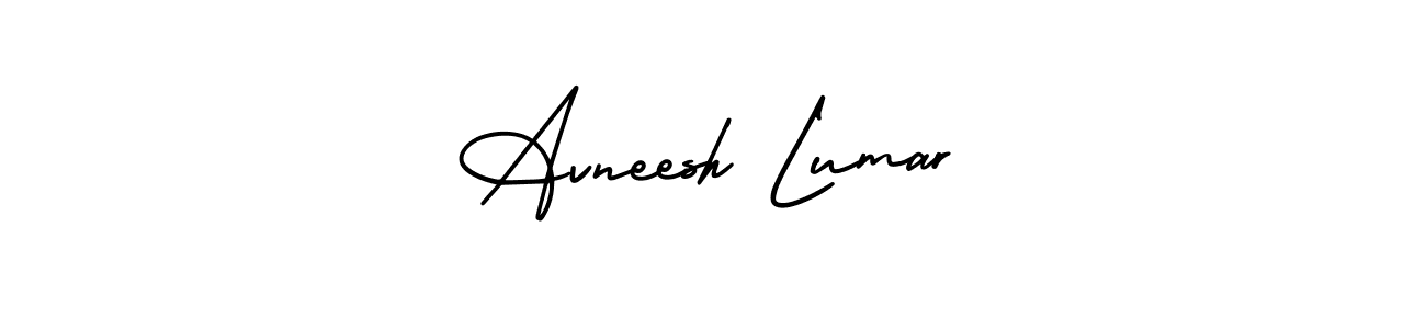 AmerikaSignatureDemo-Regular is a professional signature style that is perfect for those who want to add a touch of class to their signature. It is also a great choice for those who want to make their signature more unique. Get Avneesh Lumar name to fancy signature for free. Avneesh Lumar signature style 3 images and pictures png