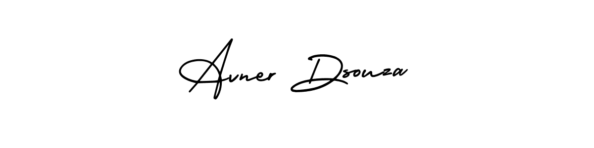 Make a short Avner Dsouza signature style. Manage your documents anywhere anytime using AmerikaSignatureDemo-Regular. Create and add eSignatures, submit forms, share and send files easily. Avner Dsouza signature style 3 images and pictures png