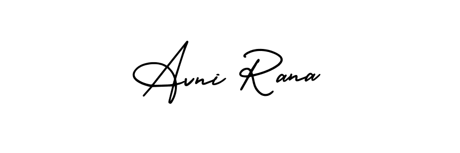 Also we have Avni Rana name is the best signature style. Create professional handwritten signature collection using AmerikaSignatureDemo-Regular autograph style. Avni Rana signature style 3 images and pictures png